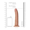 RealRock - Cienkie realistyczne dildo z przyssawką 20,5 cm