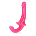 RealRock - Dildo StrapOn świecące w ciemności 13,5 cm