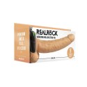 RealRock - Dildo wibrujące StrapOn z jądrami 23 cm