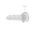 RealRock - Dildo z przyssawką karbowane 17 cm