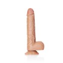 RealRock - Proste realistyczne dildo z jądrami i przyssawką 18 cm