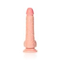 RealRock - Proste realistyczne dildo z jądrami i przyssawką 20,5 cm