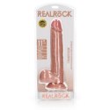 RealRock - Proste realistyczne dildo z jądrami i przyssawką 28 cm