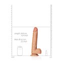 RealRock - Proste realistyczne dildo z jądrami i przyssawką 30,5 cm