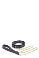 BONDAGE COUTURE COLLAR AND LEASH BLUE