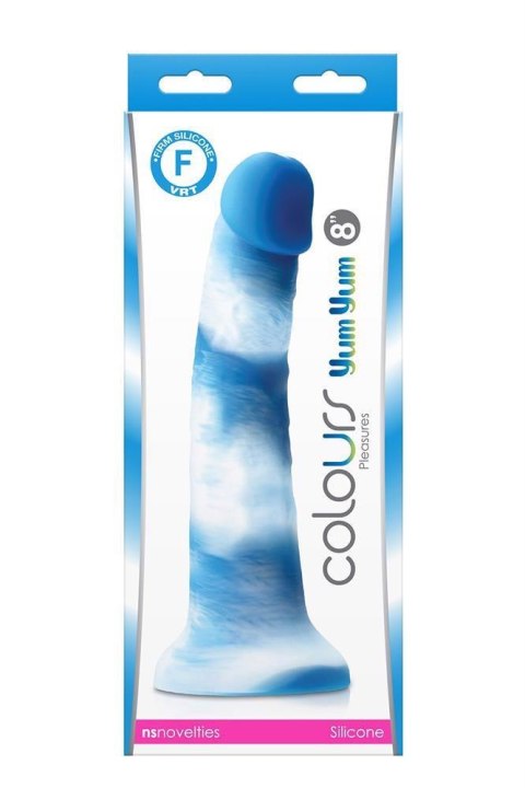 COLOURS PLEASURES YUM 8" DILDO BLUE