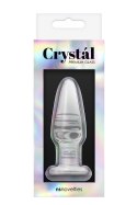 CRYSTAL TAPERED GLASS PLUG SMALL CLEAR