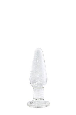 FIREFLY GLASS TAPERED PLUG SMALL CLEAR