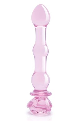 GLAZE GLASS ROSEBUD BEADED DILDO