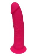 REAL LOVE DILDO 7.5INCH FUCHSIA