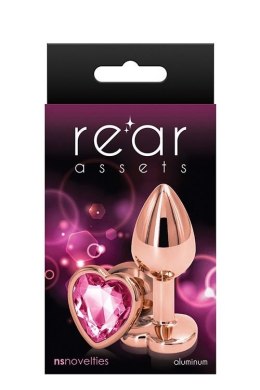 REAR ASSETS ROSE GOLD HEART S PINK