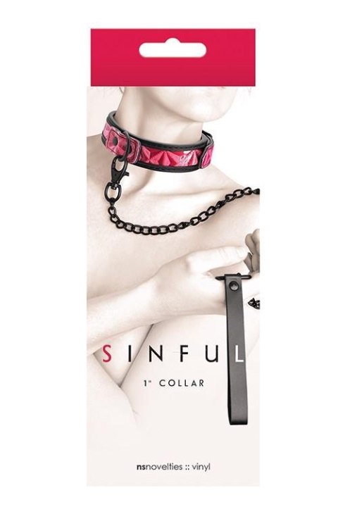 SINFUL 1INCH COLLAR PINK