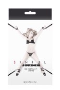 SINFUL BED RESTRAINT STRAPS BLACK