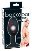 Backdoor Friend - Duży Zaokrąglony Korek Analny Z Kulką Stymulacyjną/Large Silicone Plug