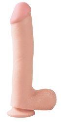 Basix - Naturalne Dildo Z Jądrami Cieliste 25 Cm