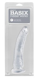 Basix - Realistyczne Dildo Slim 7 Przezroczyste