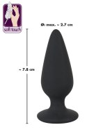 Korek Analny Stożkowy Ciężki Mały(7,8cm) - Black Velvets