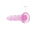 RealRock - Dildo z przyssawką karbowane 17 cm