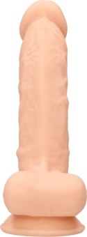 RealRock - Silikonowe dildo z jądrami 18 cm