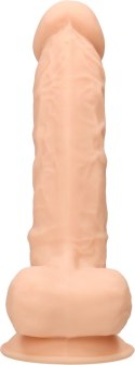 RealRock - Silikonowe dildo z jądrami 23 cm