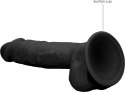 RealRock - Silikonowe dildo z jądrami 23 cm