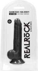 RealRock - Silikonowe dildo z jądrami 24 cm