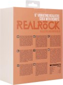 RealRock - Wibrujące realistyczne dildo z jądrami 15 cm