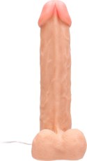 RealRock - Wibrujące realistyczne dildo z jądrami 28 cm