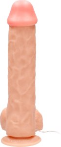 RealRock - Wibrujące realistyczne dildo z jądrami 28 cm