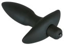 Wibrująca Wtyczka Analna Z Uchwytem Mała(13cm) - Black Velvets