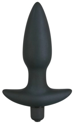 Wibrująca Wtyczka Analna Z Uchwytem Średnia(15cm) - Black Velvets