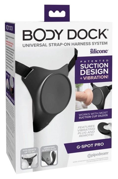 Body Dock G-Spot Pro Harness - Uprząż Strap-On Z Wibracjami I Pilotem Od Pipedream