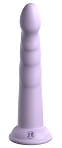 Dillio Platinum - Dildo Z Rowkami Stymulującymi I Żołędziem 19,7 cm Slim Seven Fioletowe