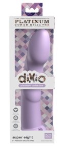 Dillio Platinum - Dildo Z Rowkami Stymulującymi I Żołędziem 21 cm Super Fioletowe