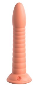 Dillio Platinum - Silikonowe Zakrzywione Dildo Z Rowkami 19,7 cm Wild Thing Pomarańczowe