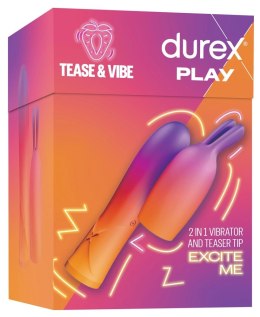 Durex Bunny 2in1 Vibrator - Wibrator Z Nakładką Króliczka Różowy