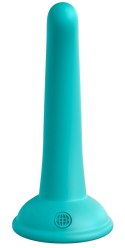 Dillio Platinum - Miękkie Silikonowe Dildo Zakrzywione Curious Five 14,6 cm Turkusowe