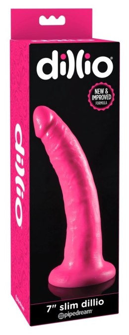 Dillio - Realistyczne Naturalne Dildo Różowe 20cm