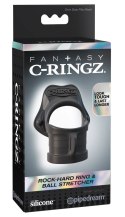 Fantasy C-Ringz- Pierścień Na Penisa I Jądra Czarny