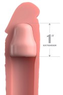 FXTE - Nakładka Na Penisa 66% Grubszy Penis + 5,1 CM Cielisty