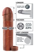 Fantasy X-Tensions - Nakładka Na Penisa 33% Większy Penis +5.1cm Brąz 19cm