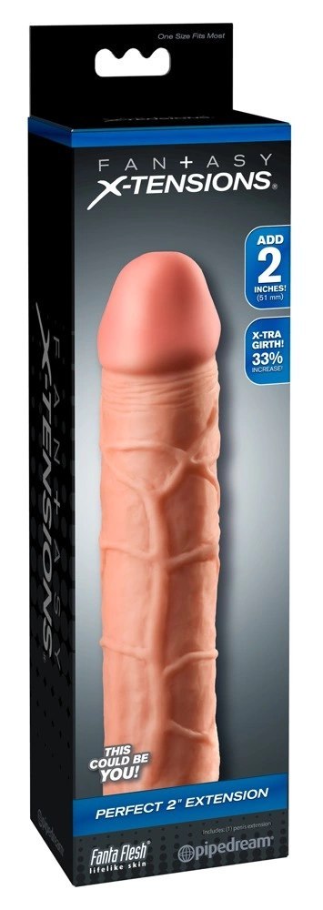 Fantasy X-Tensions - Nakładka Na Penisa 33% Większy Penis +5.1cm Cielisty