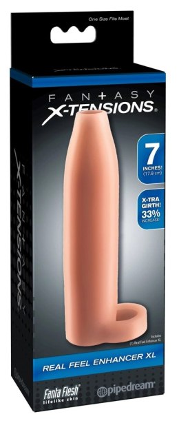 Fantasy X-Tensions - Xl Nakładka Na Penisa 33% Większy Penis Cielisty 18cm