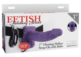 Fetish Fantasy Series - Strap-On Z Naturalnym Zakrzywionym Wibratorem Fiolet