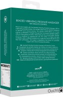 Ouch! - Wibrujący masażer prostaty z koralikami i pilotem zdalnego sterowania