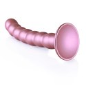 Ouch! - Silikonowe dildo G-Spot z koralikami - 16,5 cm