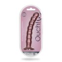 Ouch! - Silikonowe dildo G-Spot z koralikami - 20,5 cm