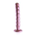 Ouch! - Silikonowe dildo G-Spot z koralikami - 20,5 cm