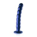 Ouch! - Silikonowe dildo G-Spot z koralikami - 20,5 cm