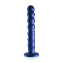 Ouch! - Silikonowe dildo G-Spot z koralikami - 20,5 cm